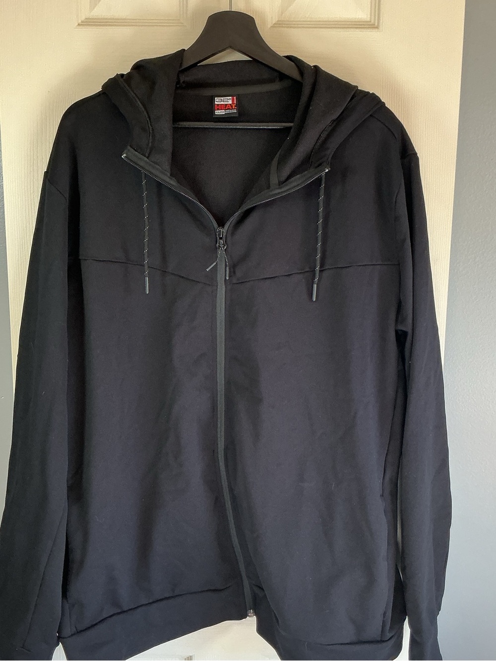 Decree Black Full-Zip Hooded Shirt Jacket